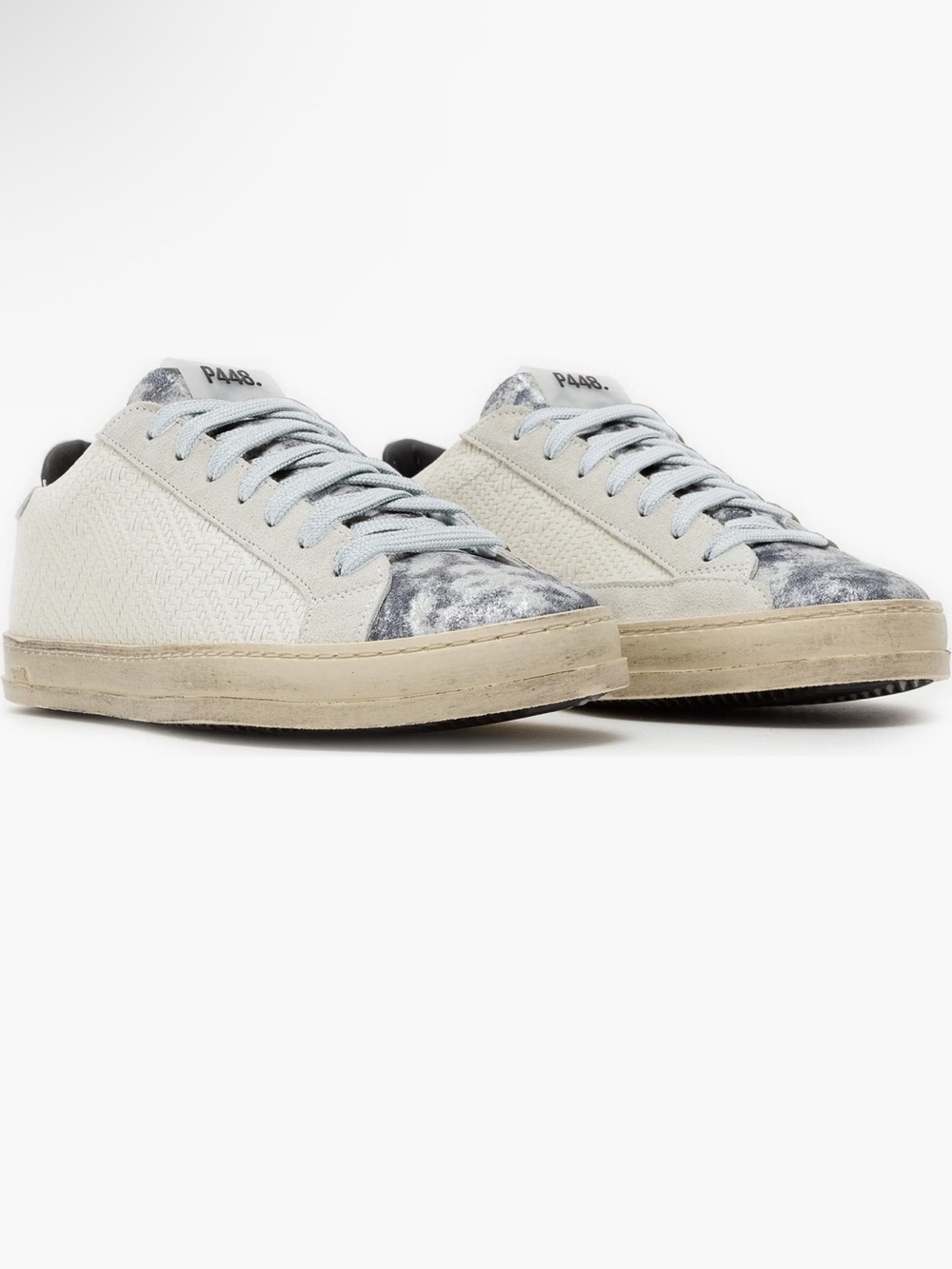 P448 John Sneakers-burnout style/tan/silver-size 38/US-7.5